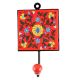 Red With Yellow Wheel Flower Ceramic Tile Hook